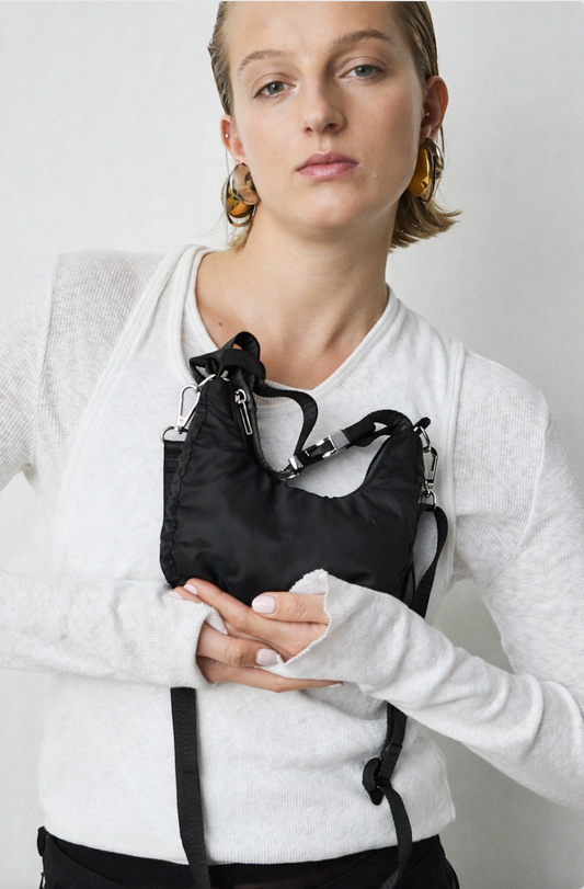 Tiny HEY Sling Bag - Black Recycled Polyester