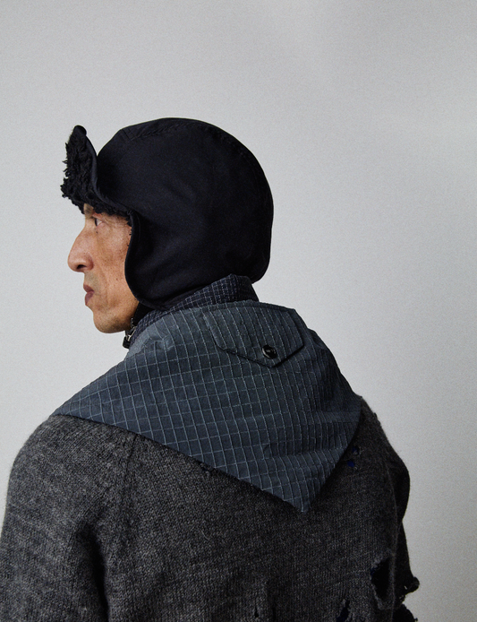 TWISTING Scarf - Slate Windowpane Ripstop