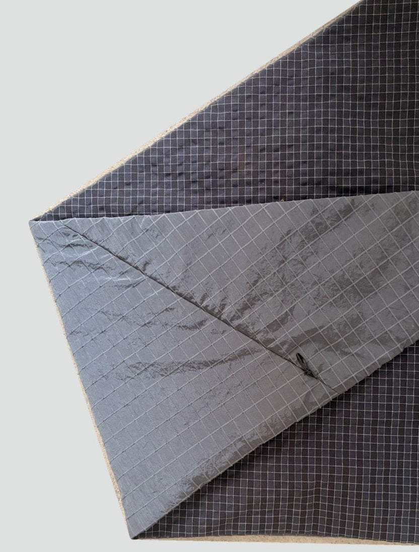 TWISTING Scarf - Slate Windowpane Ripstop
