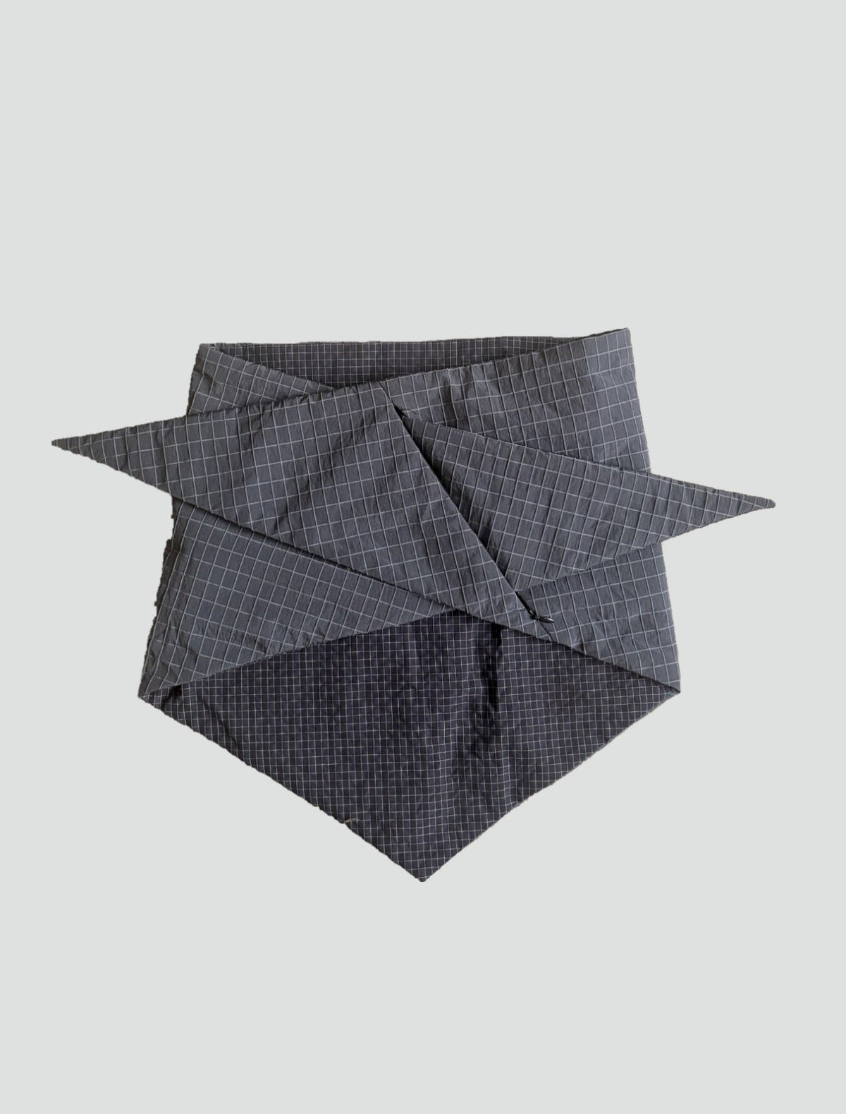 TWISTING Scarf - Slate Windowpane Ripstop