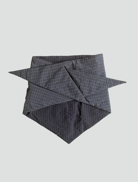 TWISTING Scarf - Slate Windowpane Ripstop