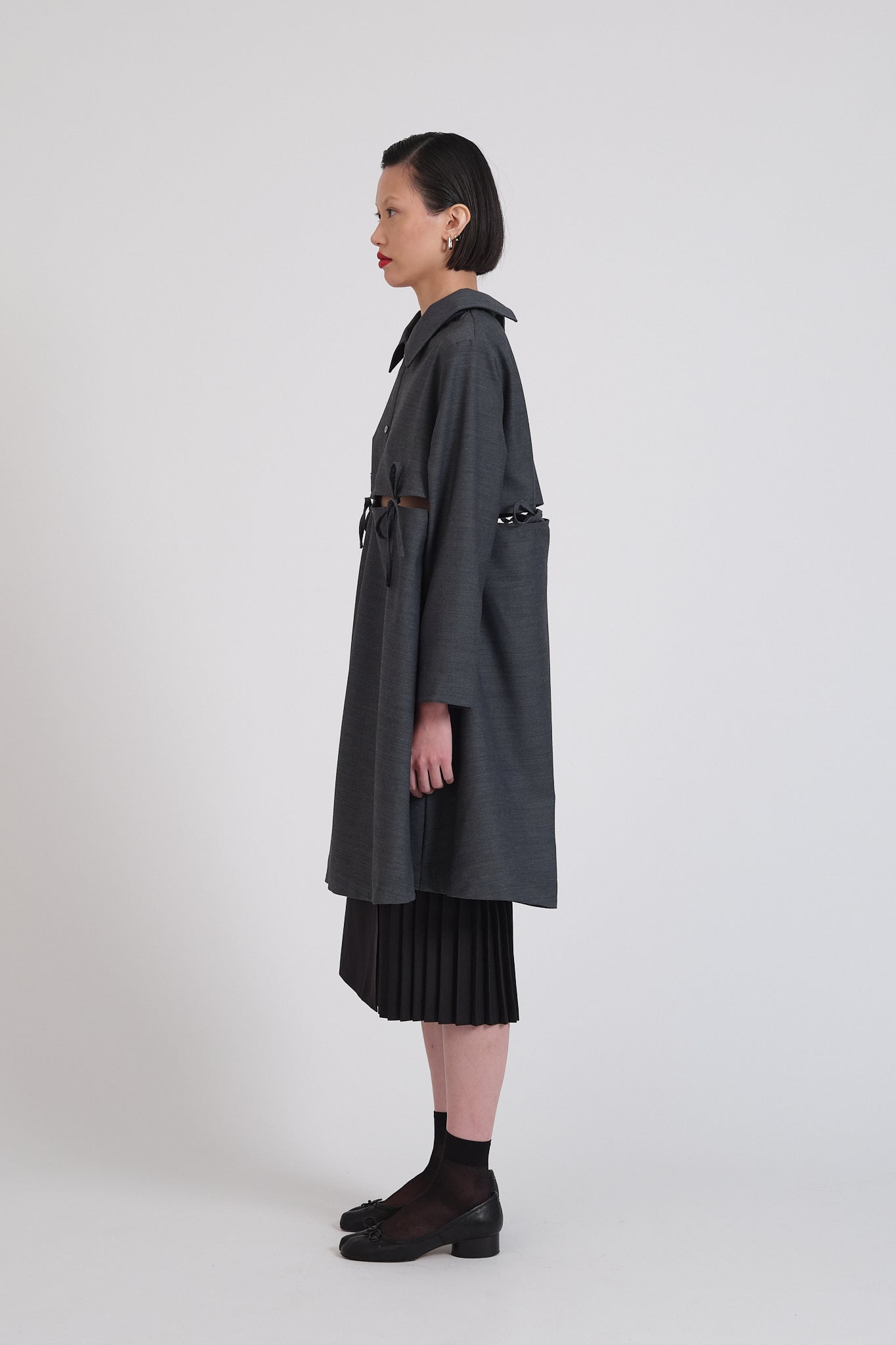 SHARPNESS Dress- Charcoal