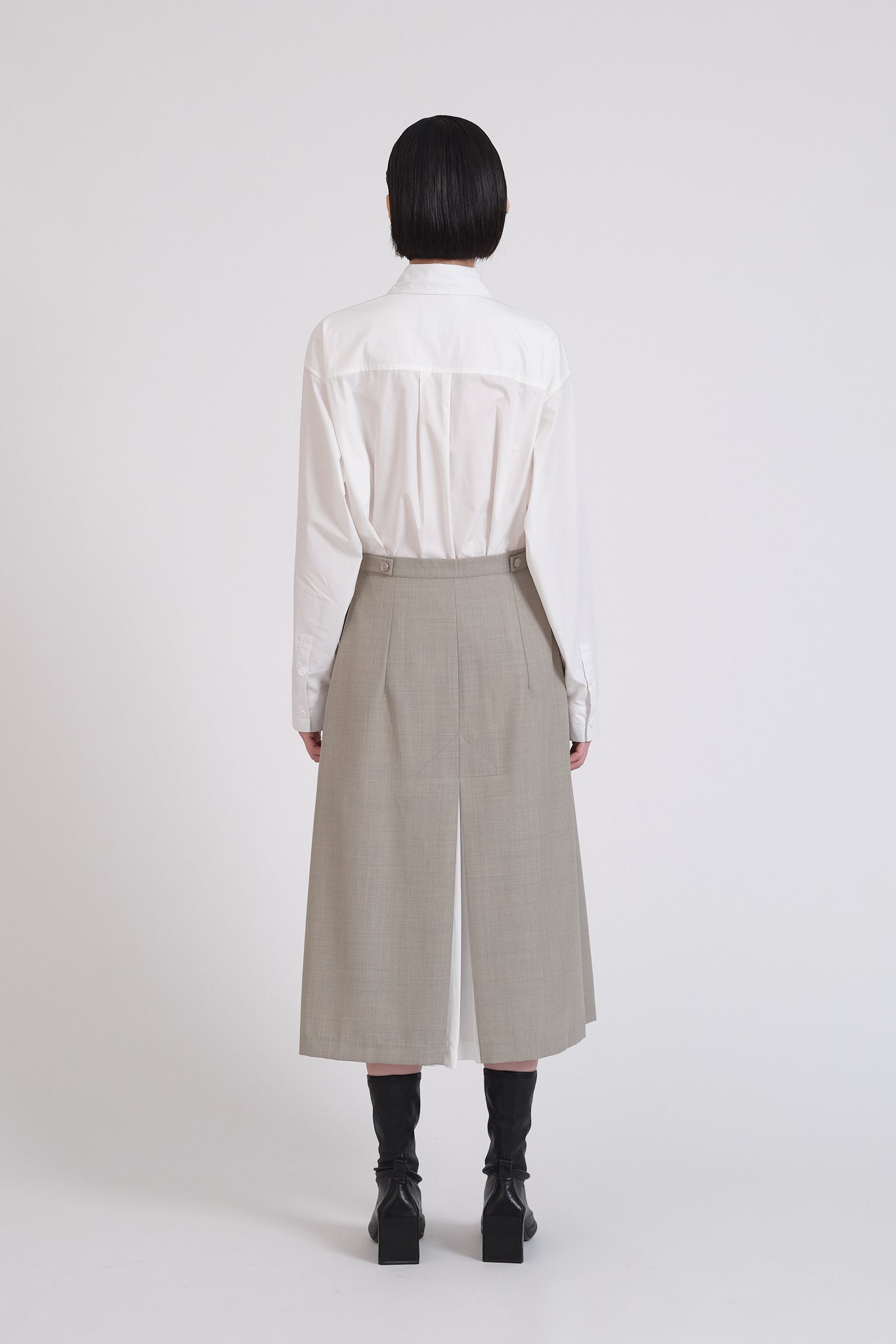 SHY Skirt - Grey Marl