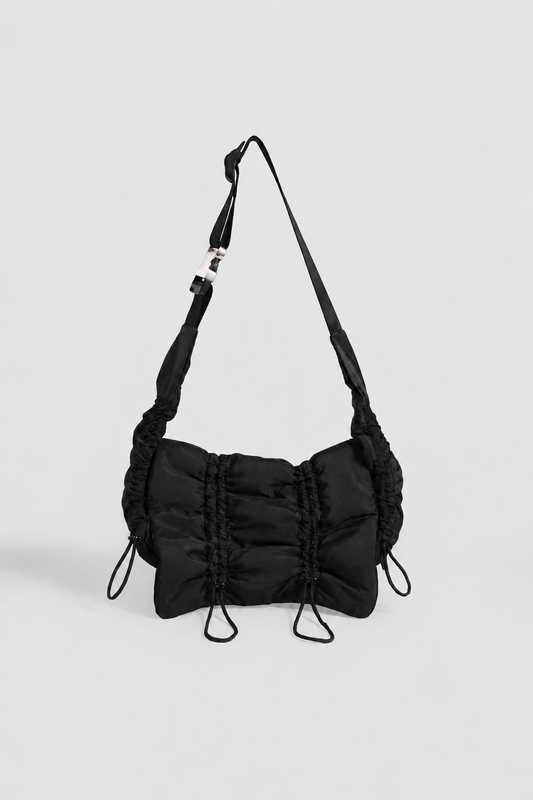 SENT Bag in Black Recycled Polyester