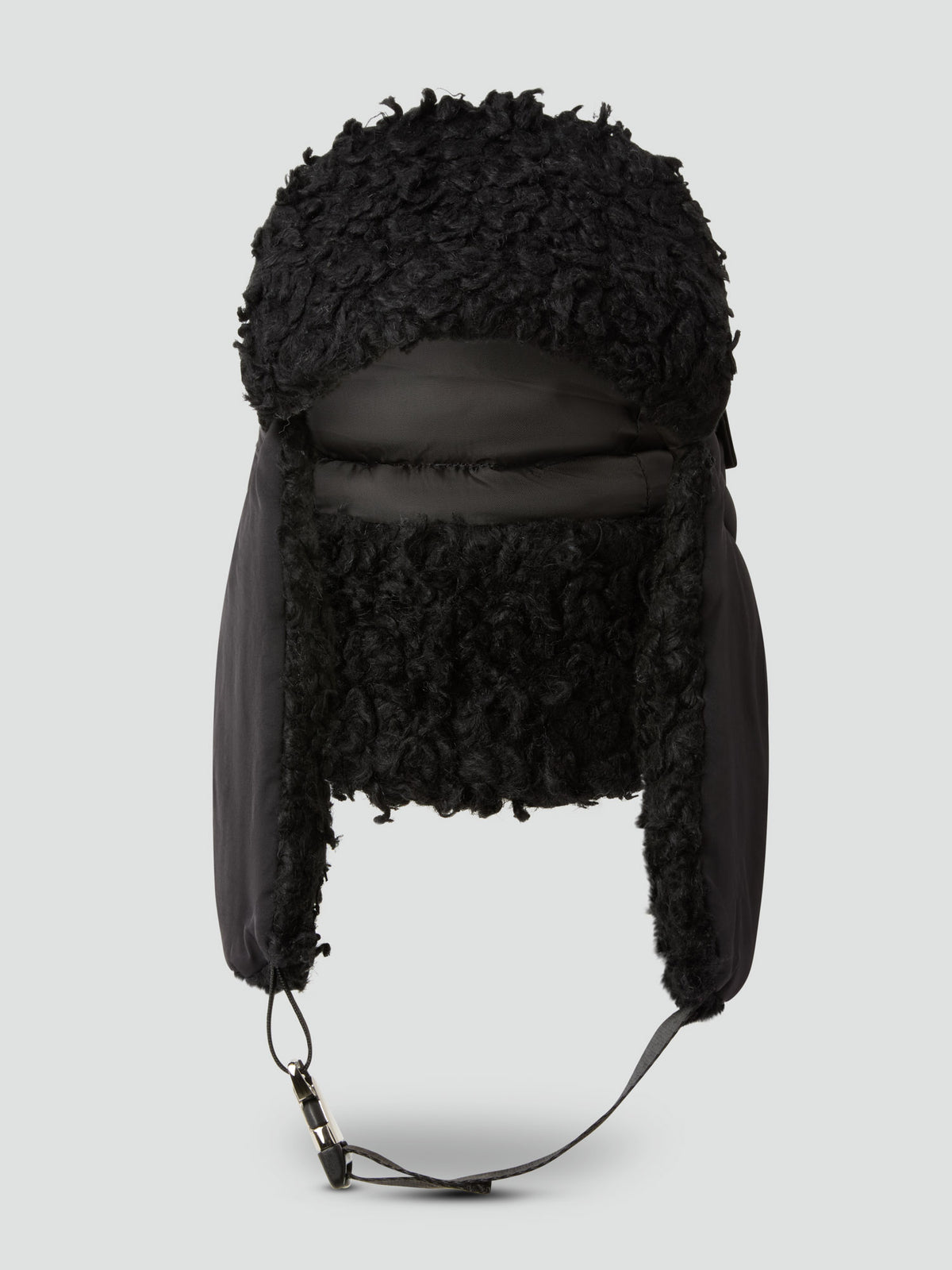 MOMENTARY HAT in Black Savian Eco Fur
