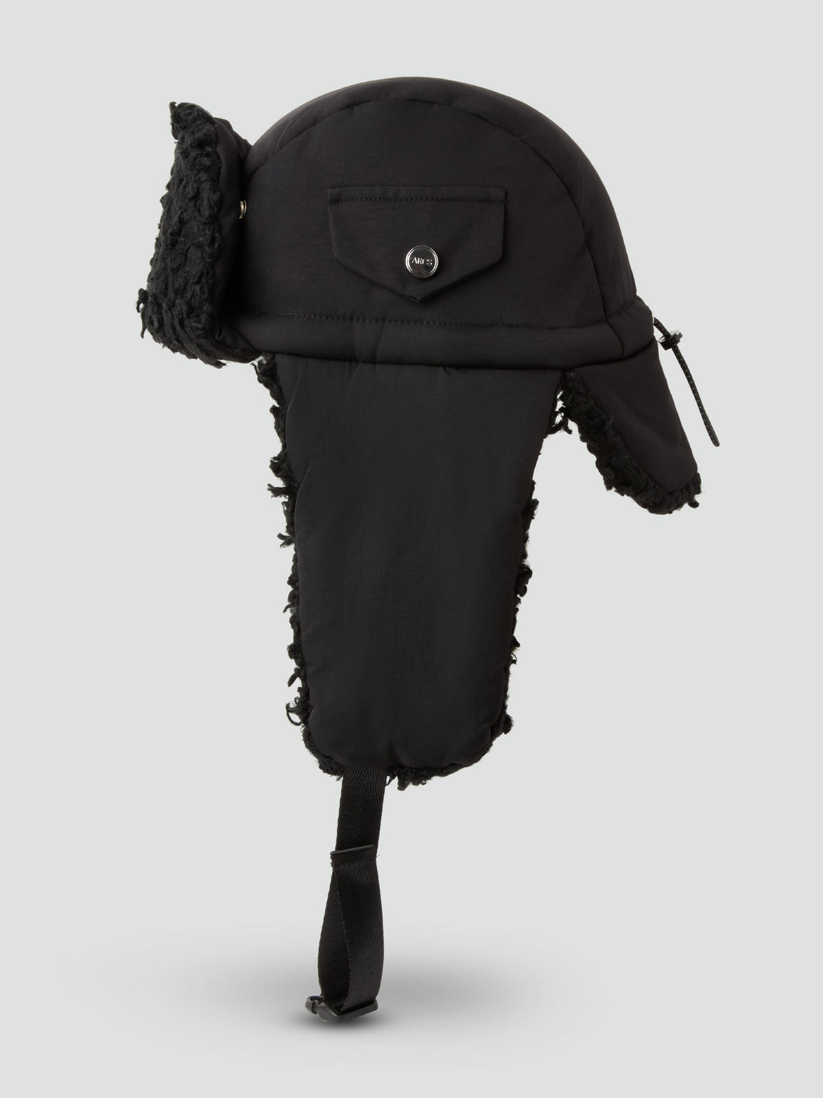 MOMENTARY HAT in Black Savian Eco Fur