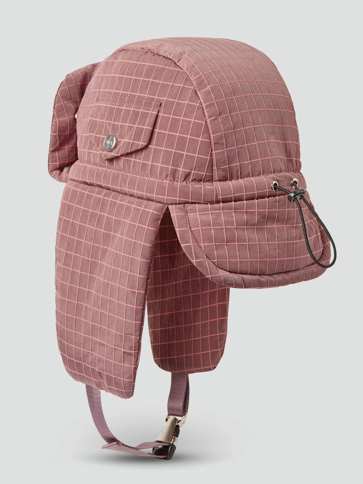 MOMENTARY HAT in ROSE Windowpane