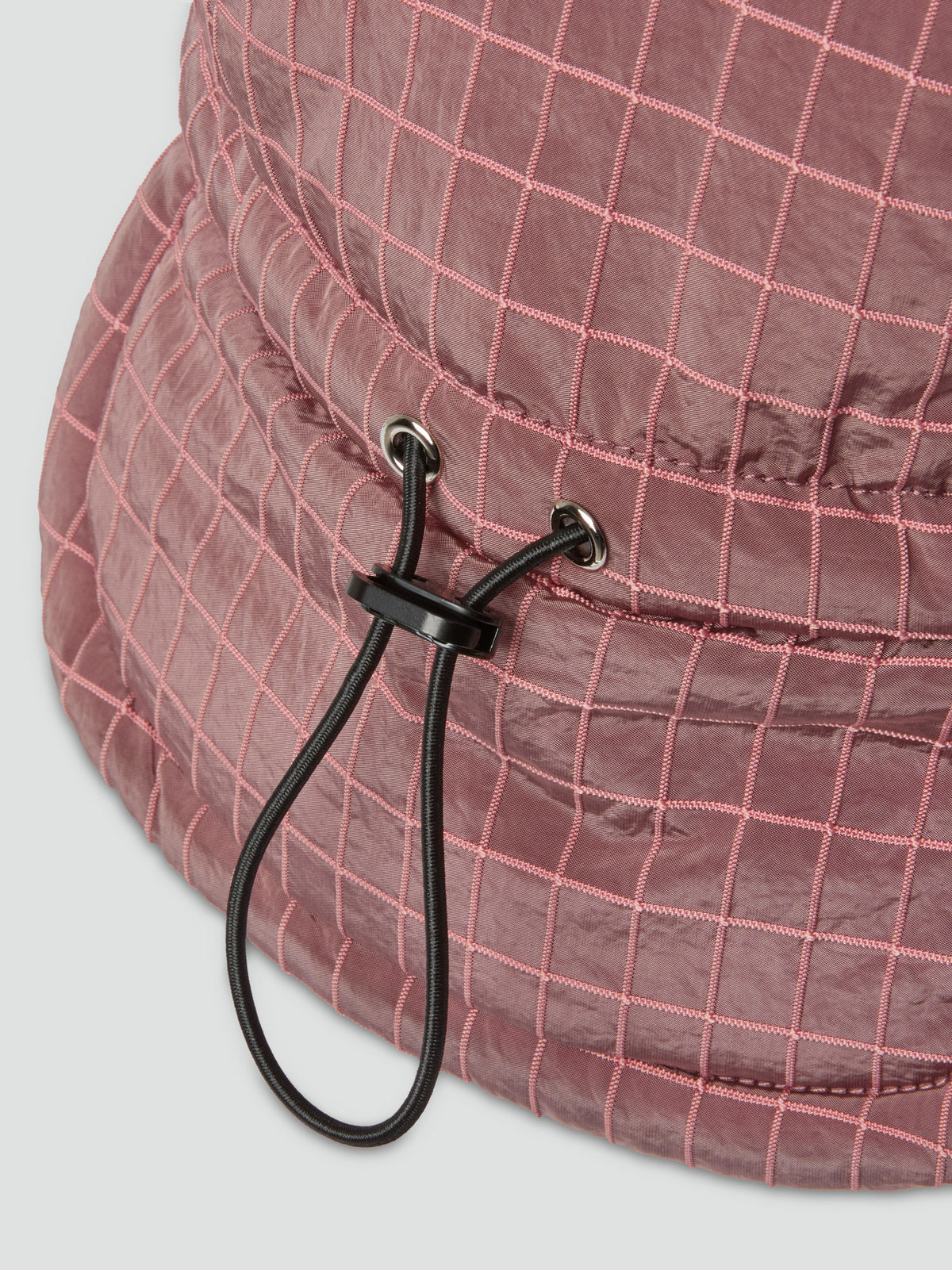 MOMENTARY HAT in ROSE Windowpane