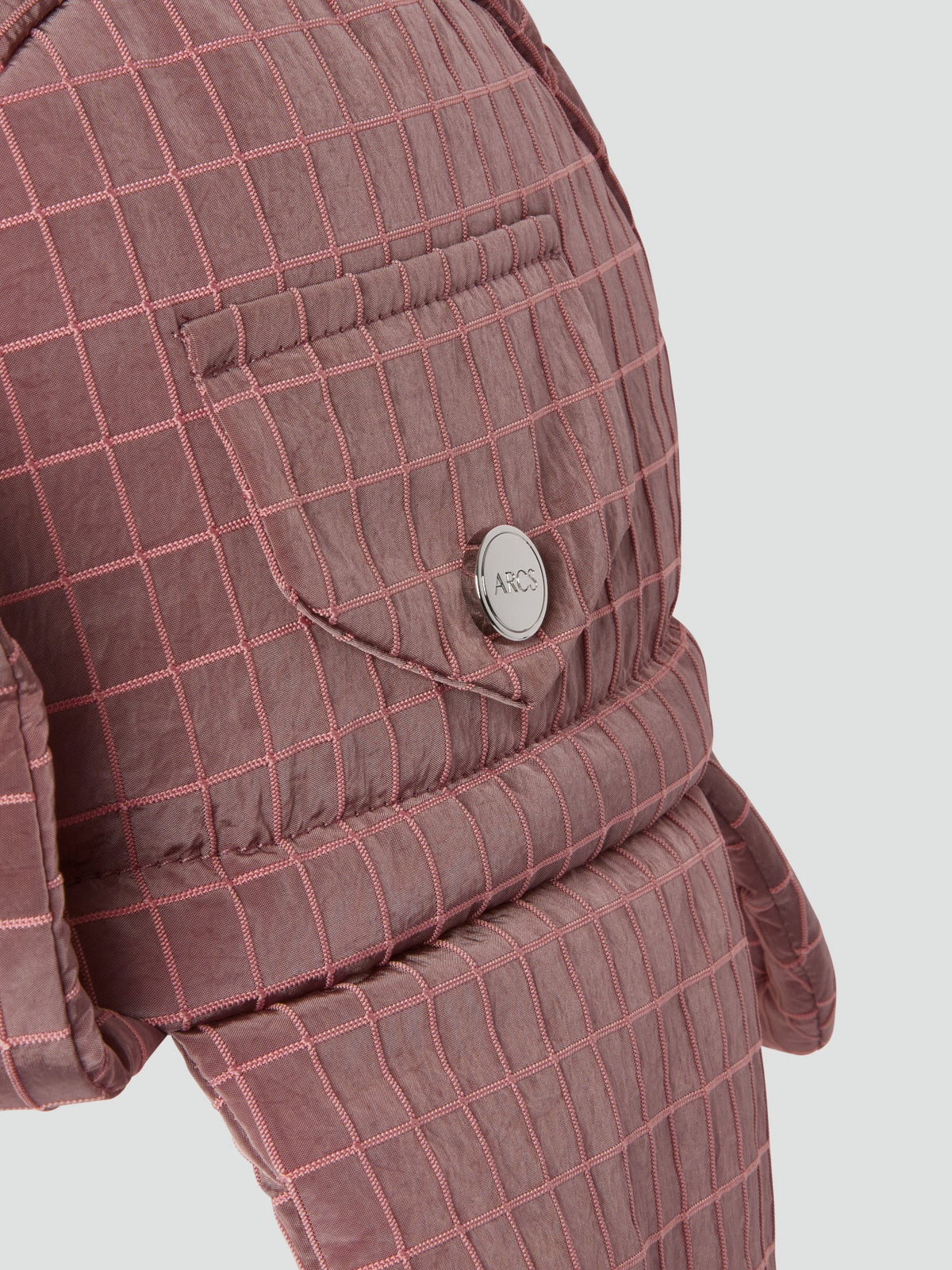 MOMENTARY HAT in ROSE Windowpane